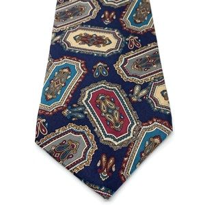 Lazarus silk paisley tie
